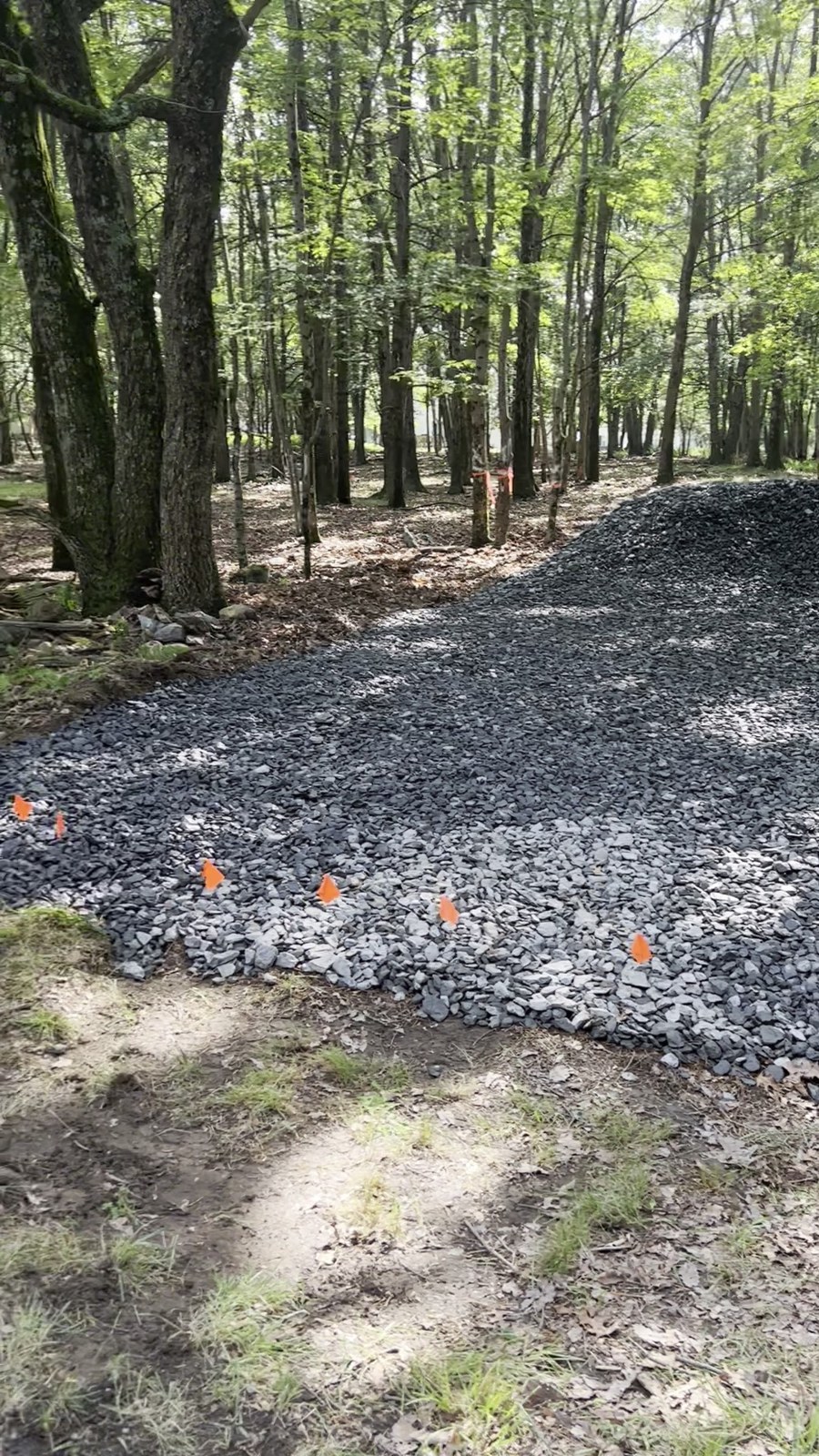 Rock driveway - finished work